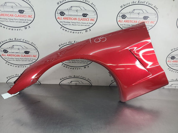 2005-13 C6 Corvette Left Driver Side Front Fender Panel, Magnetic Red, LH - OEM0