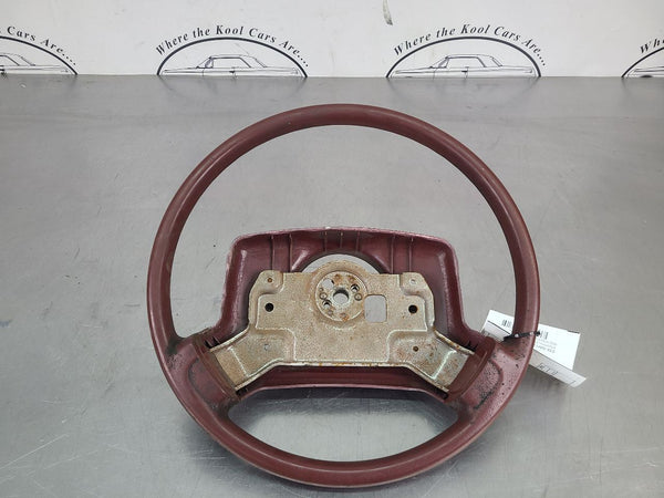 1991 Chevrolet Caprice Factory Steering Wheel, Red, Worn - OEM0