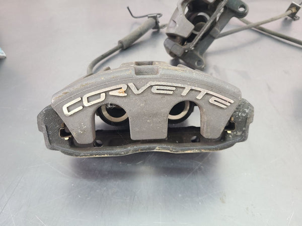 2005-13 C6 Corvette Complete JLP Brake Caliper / Bracket Set, 12k Miles - OEM1