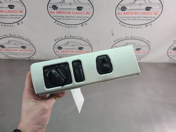 2002-05 Ford Thunderbird Headlight Dimmer / Mirror Control Switch w/ Silver Trim0
