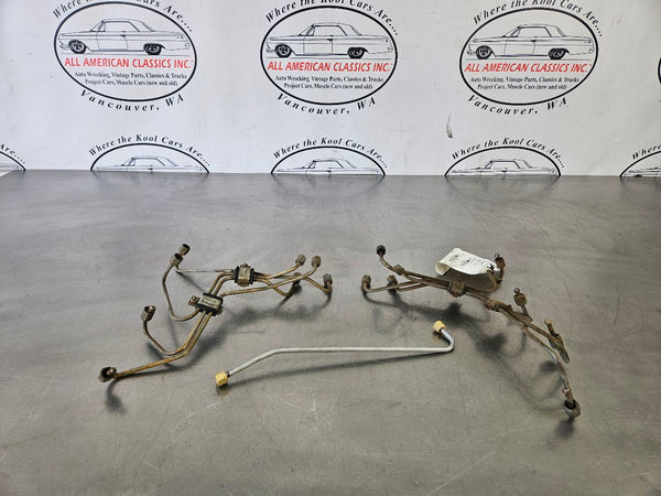 1983-94 Ford F250 Pickup Truck 7.3L IDI Diesel Injection Line Set w/ Clamps0