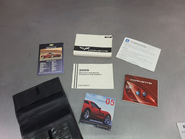 2005 C6 Corvette Factory Owners Manual w/ Leather Carrying Case - OEM3