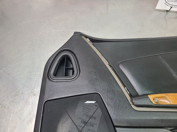 2004-09 Cadillac XLR Right Passenger Side Door Trim Panel, Black / Woodgrain6