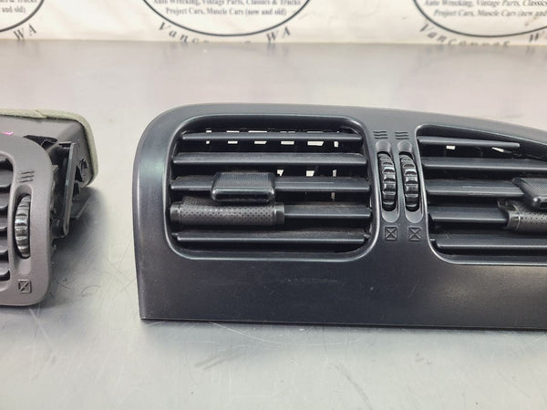 2002-05 Ford Thunderbird Front Dash A/C Vent Set, Left, Right, Center - OEM4