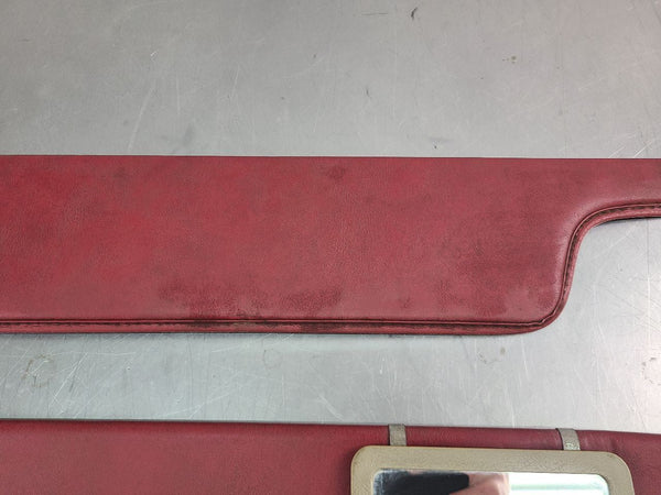 1978-79 Ford Bronco, 1973-79 Truck Front Sun Visor Pair, Left / Right, Red - OEM2