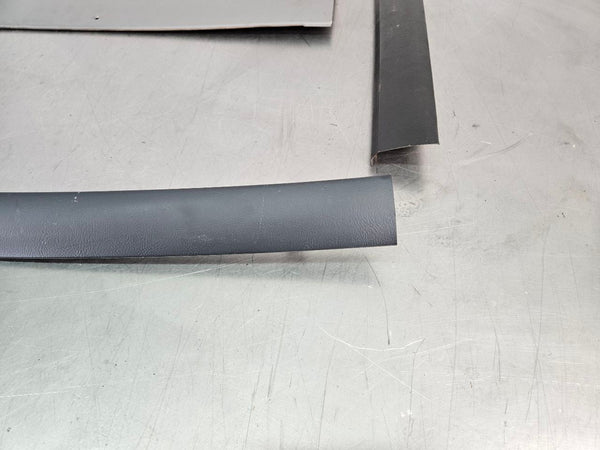1987-93 Mustang Fox Body Headliner Trim Bezel Moulding 4 Piece Set, Black / Gray4
