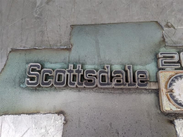 Chevy Bow Tie Scottsdale 20 Emblem BowTie Cut - Man Cave Wall Art1