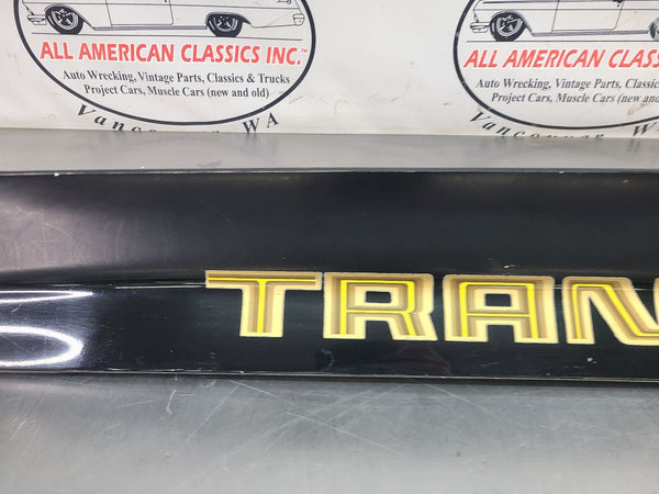 1970-78 Pontiac Firebird Trans Am 3-Piece Rear Spoiler Complete Set, Black - OEM5