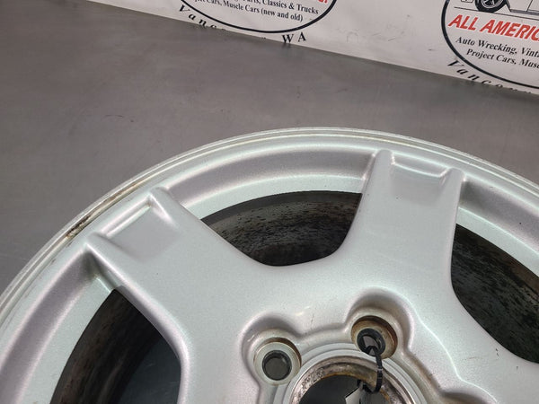 1997-04 C5 Corvette Aluminum 5 Spoke Wheel, Silver QF3, Front 17x8.5, OEM 3