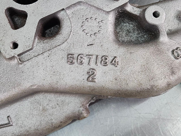 1956 Oldsmobile 88 324, 4 Barrel Intake Manifold, Bead Blasted, Cast #567184 OEM9