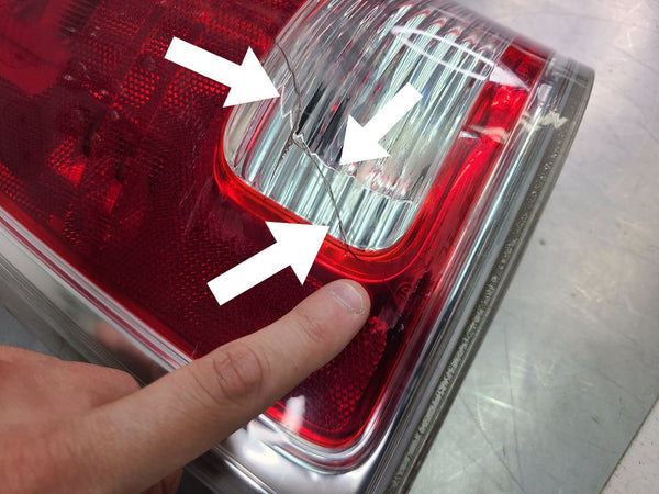 2013-22 Dodge Ram 1500 Pickup Truck Taillight, Left LH Driver Side, Chrome, LED12
