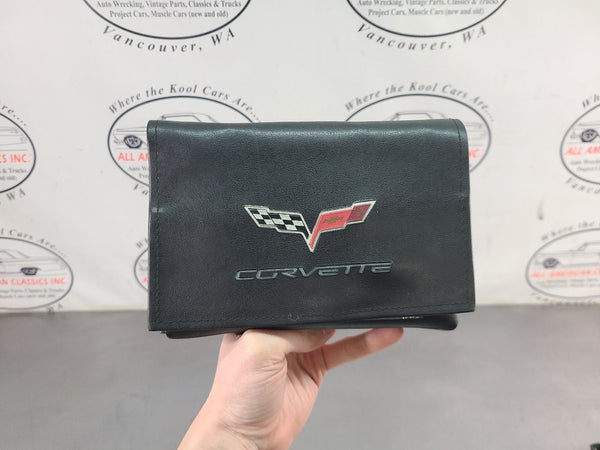 2005 C6 Corvette Factory Owners Manual w/ Leather Carrying Case - OEM0