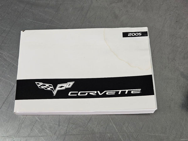 2005 C6 Corvette Factory Owners Manual Book w/ Leather Carrying Case - OEM3