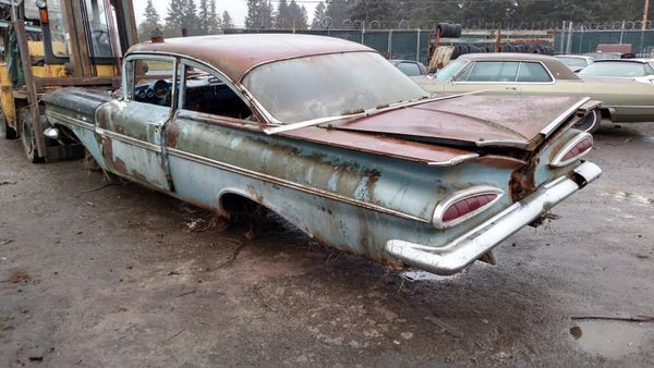 1959-60 Chevrolet Coupe / 2 Door Rear Decklid Spring Pair, Left and Right - OEM9