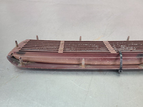 1968 442 Oldsmobile Cutlass Engine Hood Rear Vent Louver Grill w/ Upper Moulding10