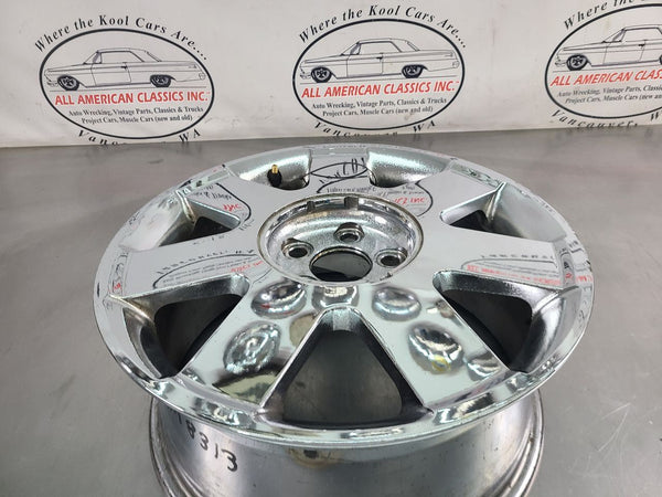 2002-03 Ford Thunderbird Aluminum Chrome 7 Spoke Wheel, Factory, 17x7.5 - OEM11