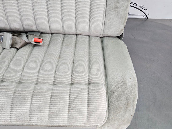 1992-99 Chevy Suburban 3rd Row Bench Seat Assembly, Cloth, Gray - OEM11