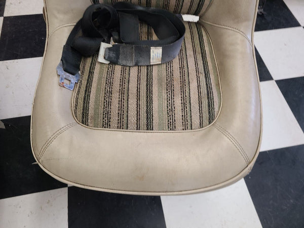 1971-77 Dodge Van, Ramcharger, Low Back Bucket Seat Pair w/ Bases, Nice! - OEM8