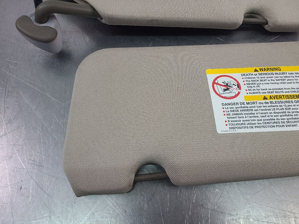2004-05 Cadillac XLR Front Sun Visor Pair, Left / Right, Shale - OEM9