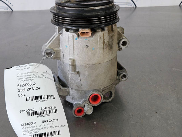 2005-13 C6 Corvette Factory Delphi AC Compressor Assembly, 25k Miles, OEM GM5