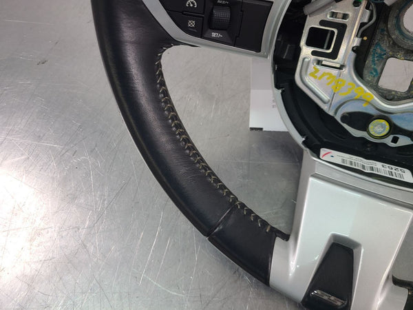 2010 Camaro Factory Black Leather Steering Wheel w/ Silver Accent - OEM13