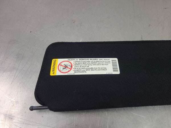 2000-04 C5 Corvette Front Sun Visor Pair, Black, Left / Right, 72k Miles - OEM6