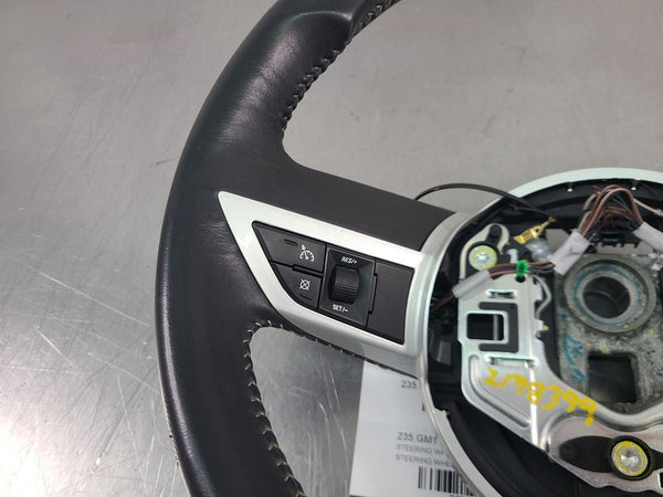 2010 Camaro Factory Black Leather Steering Wheel w/ Silver Accent - OEM7