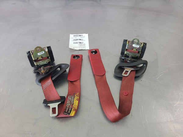 2005-12 C6 Corvette Coupe Seat Belt Retractor Pair, Red, LH / RH - OEM0