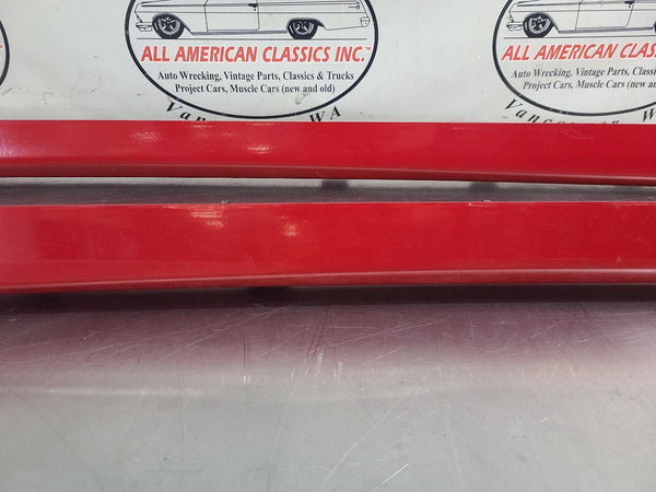 2002 Firebird Trans Am WS6 Left and Right Lower Rocker Panel Moulding Pair, Red9