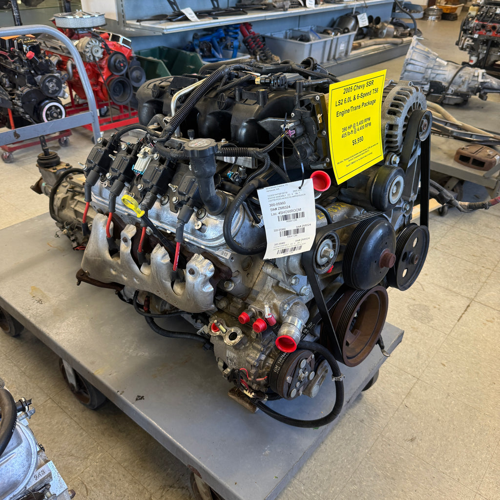Ssr Engine 2005 Chevrolet SSR LS2 6.0L and 6-Speed Transmission T56 Engine / Tran ...