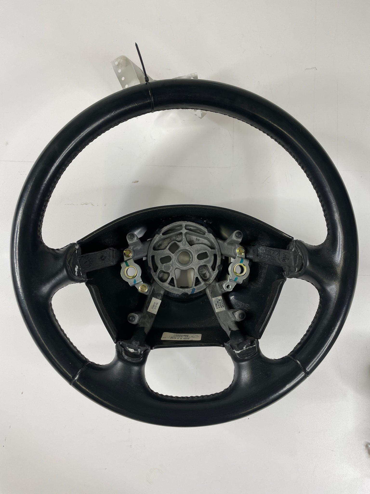 2000 C5 Corvette Black Leather Steering Wheel Assembly - OEM