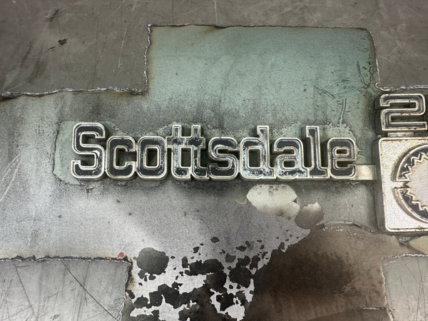 Chevrolet Bowtie Emblem Cut - Scottsdale 20 Emblem - Man Cave Art, Wall Art