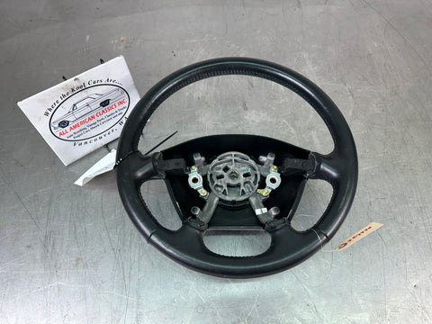 2001 C5 Corvette Steering Wheel Assembly, Black, Leather, NICE - OEM