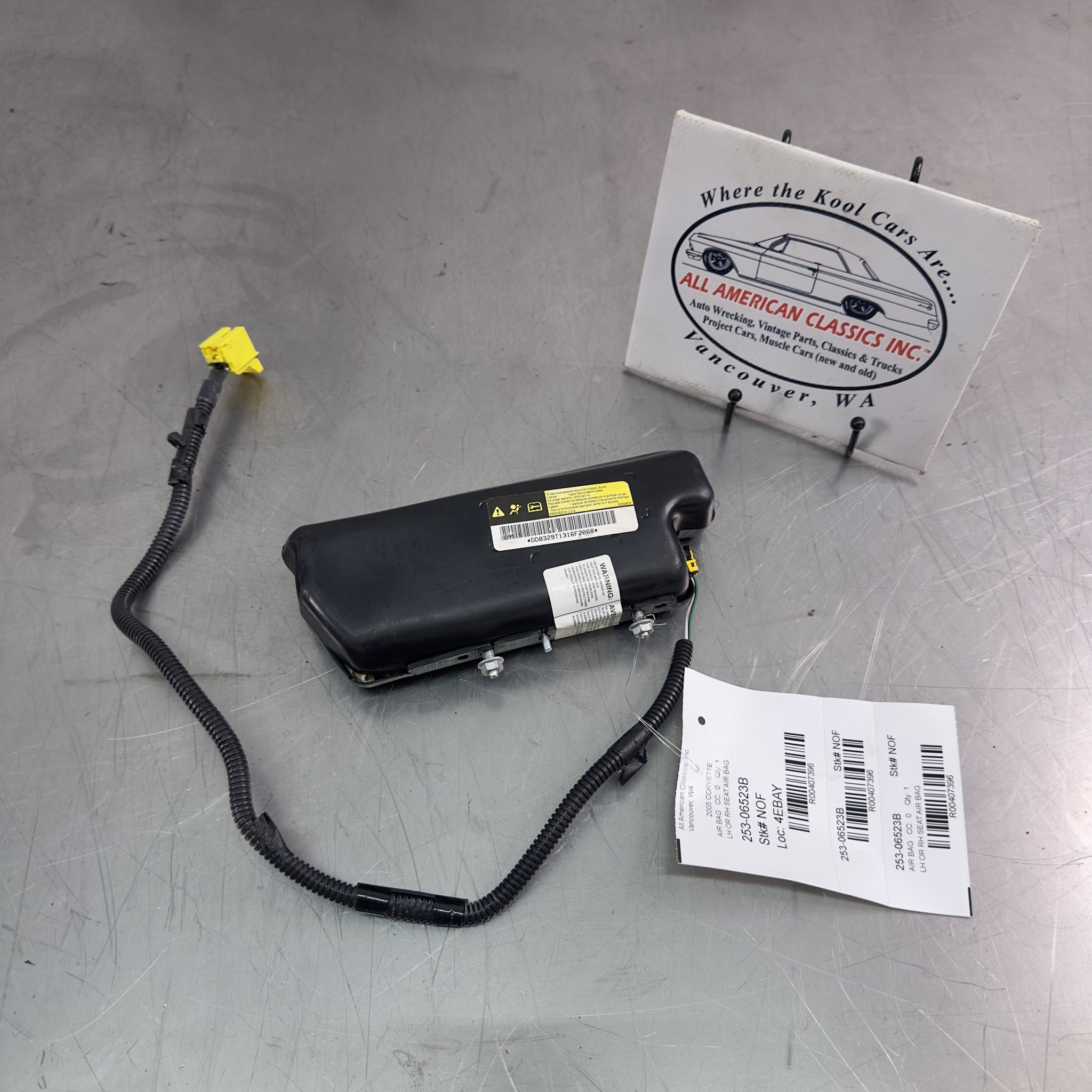 2005-13 C6 Corvette, 2004-09 XLR Front Seat Side Airbag Assembly, Fits LH or RH! - OEM