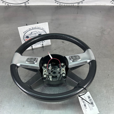 2005 SSR Steering Wheel Assembly w/ Switches, Silver Trim - OEM