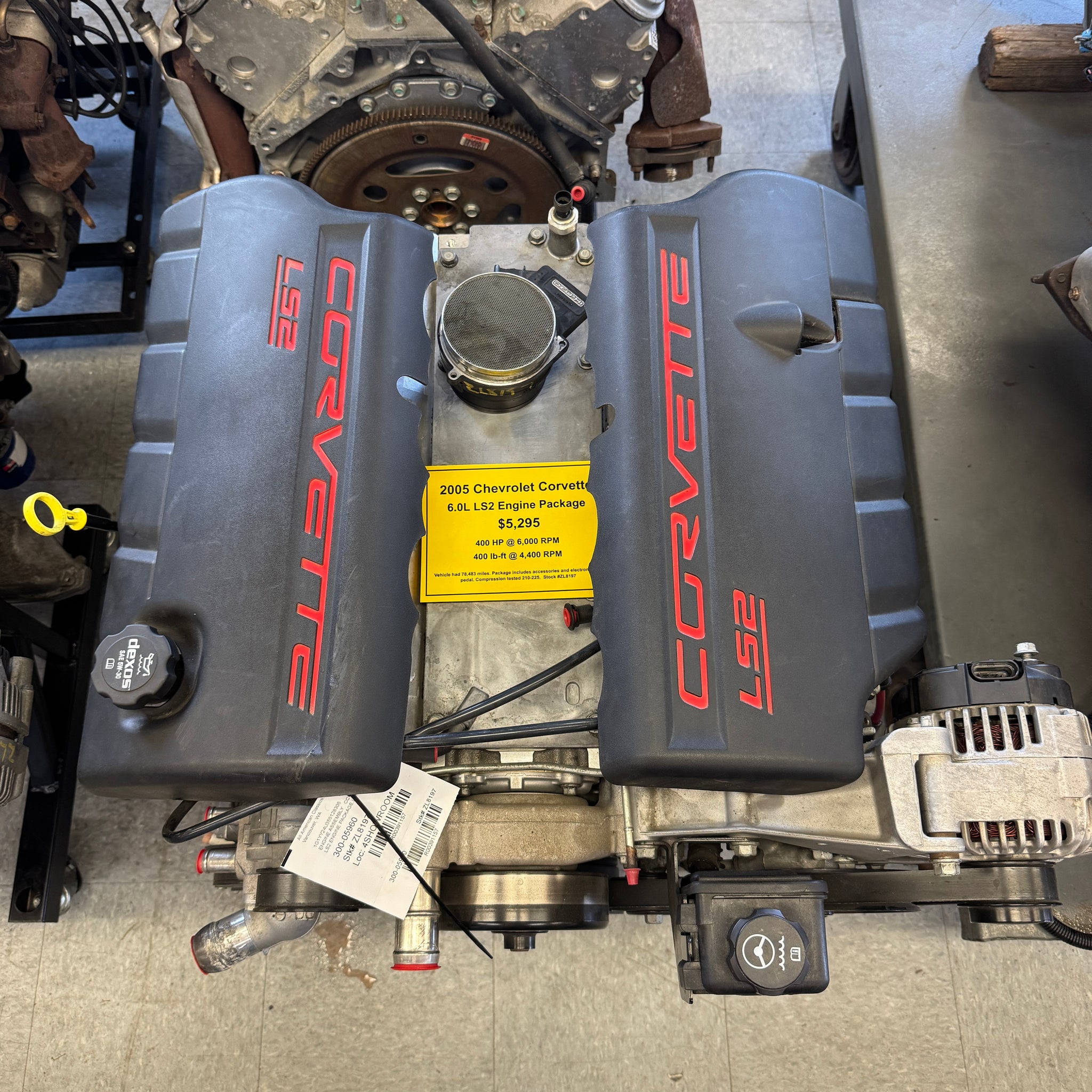 2005 Chevrolet Corvette 6.0L LS2 Engine Package, Stock #ZL8197