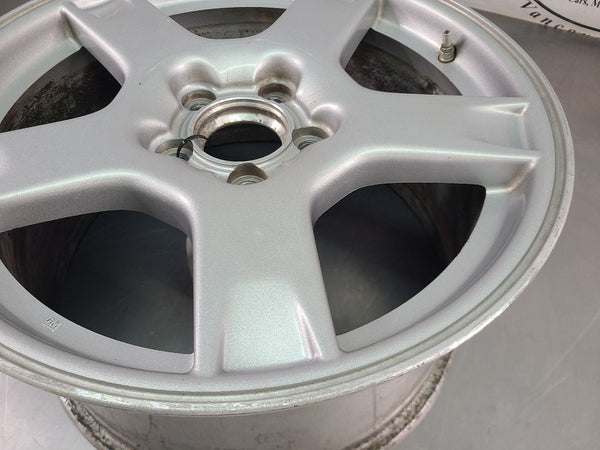 1997-04 C5 Corvette Aluminum 5 Spoke Wheel, Silver QF3, Front 17x8.5, OEM 10