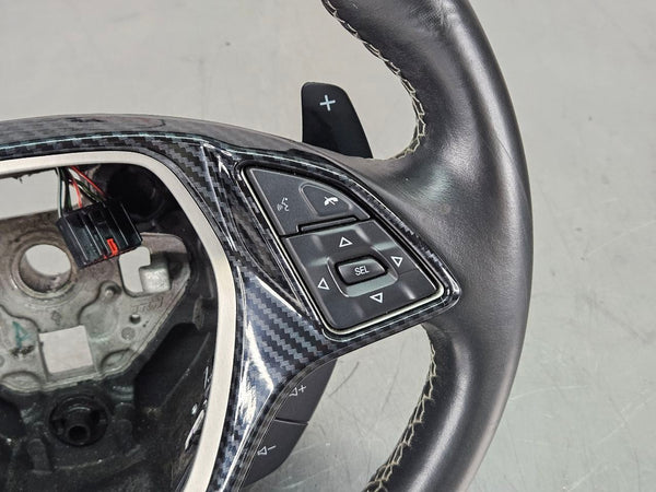 2016 C7 Corvette Factory Steering Wheel w/ Shift Paddles, Radio Control, Black5