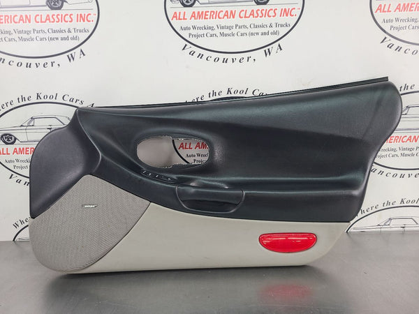 1997-04 C5 Corvette Door Trim Panel Assemby, Right Passenger Side, Black / Gray 0