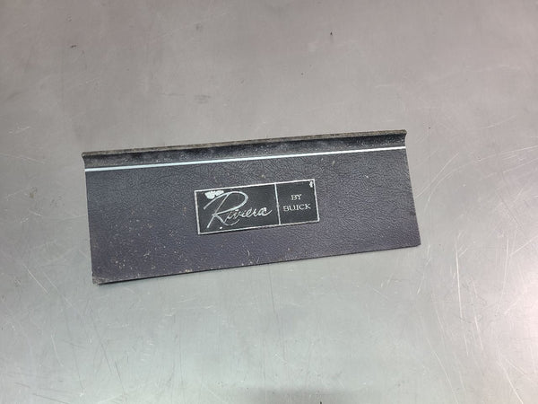 1965 Buick Riviera Front Dash Glove Box Door Trim w/ Emblem Badge - OEM0