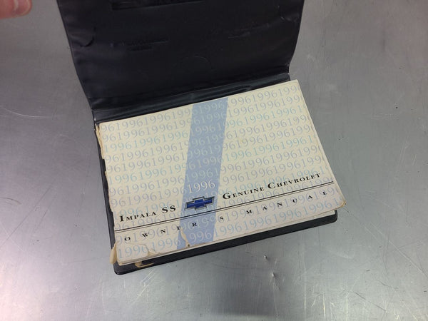 1996 Impala SS Factory Original Owners Manual Book w/ Case - OEM2