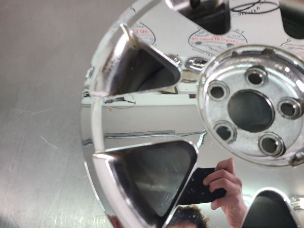2002-03 Ford Thunderbird Aluminum Chrome 7 Spoke Wheel, Factory, 17x7.5 - OEM7