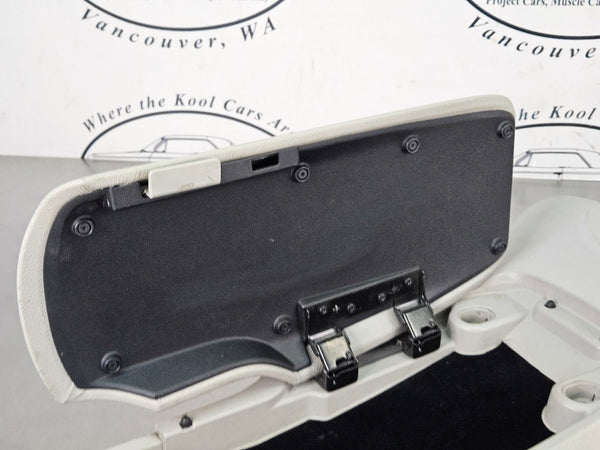 2005-13 C6 Corvette Center Floor Console Assembly, Base w/ Lid, Titanium - OEM14