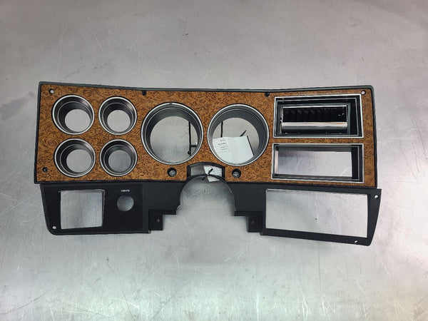 1981-87(91) Chevy Truck, Suburban Instrument Cluster Bezel Trim, Woodgrain0