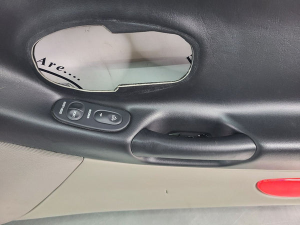 1997-04 C5 Corvette Front Door Trim Panel Pair, Right, Left, Black / Gray, RH,LH15