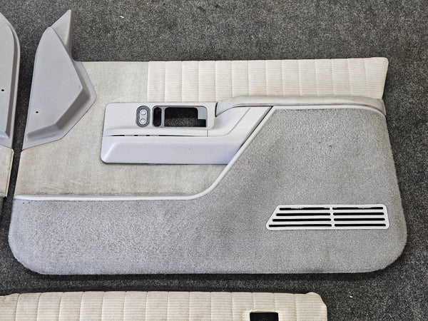 1988-94 Chevy Suburban Door Trim Panel Set of 4, Gray, w/ Switches - OEM6