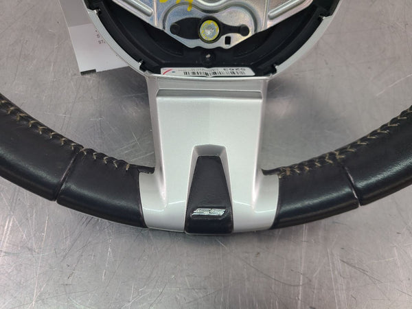 2010 Camaro Factory Black Leather Steering Wheel w/ Silver Accent - OEM12
