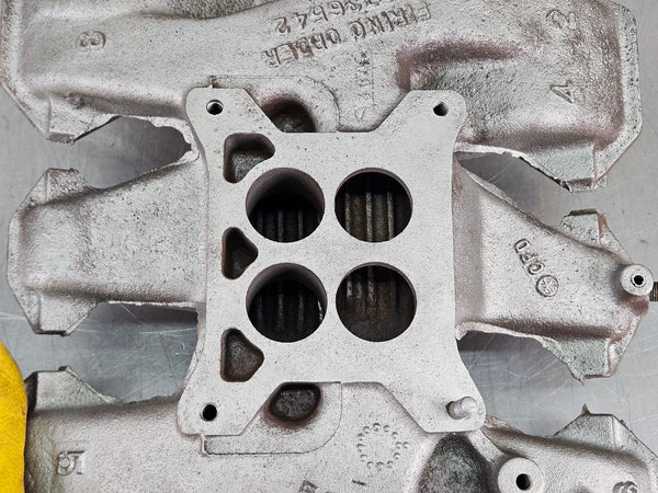1956 Oldsmobile 88 324, 4 Barrel Intake Manifold, Bead Blasted, Cast #567184 OEM8