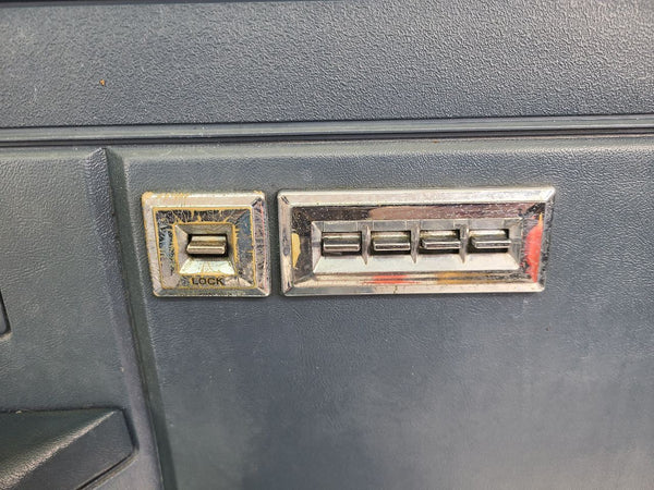 1981-91 Chevy GMC Suburban Power Door Trim Panel Full Set, Blue - OEM18