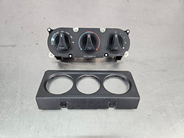 1987-89 Mustang Fox Body Factory A/C Control Unit w/ Bezel Trim, Nice - OEM0